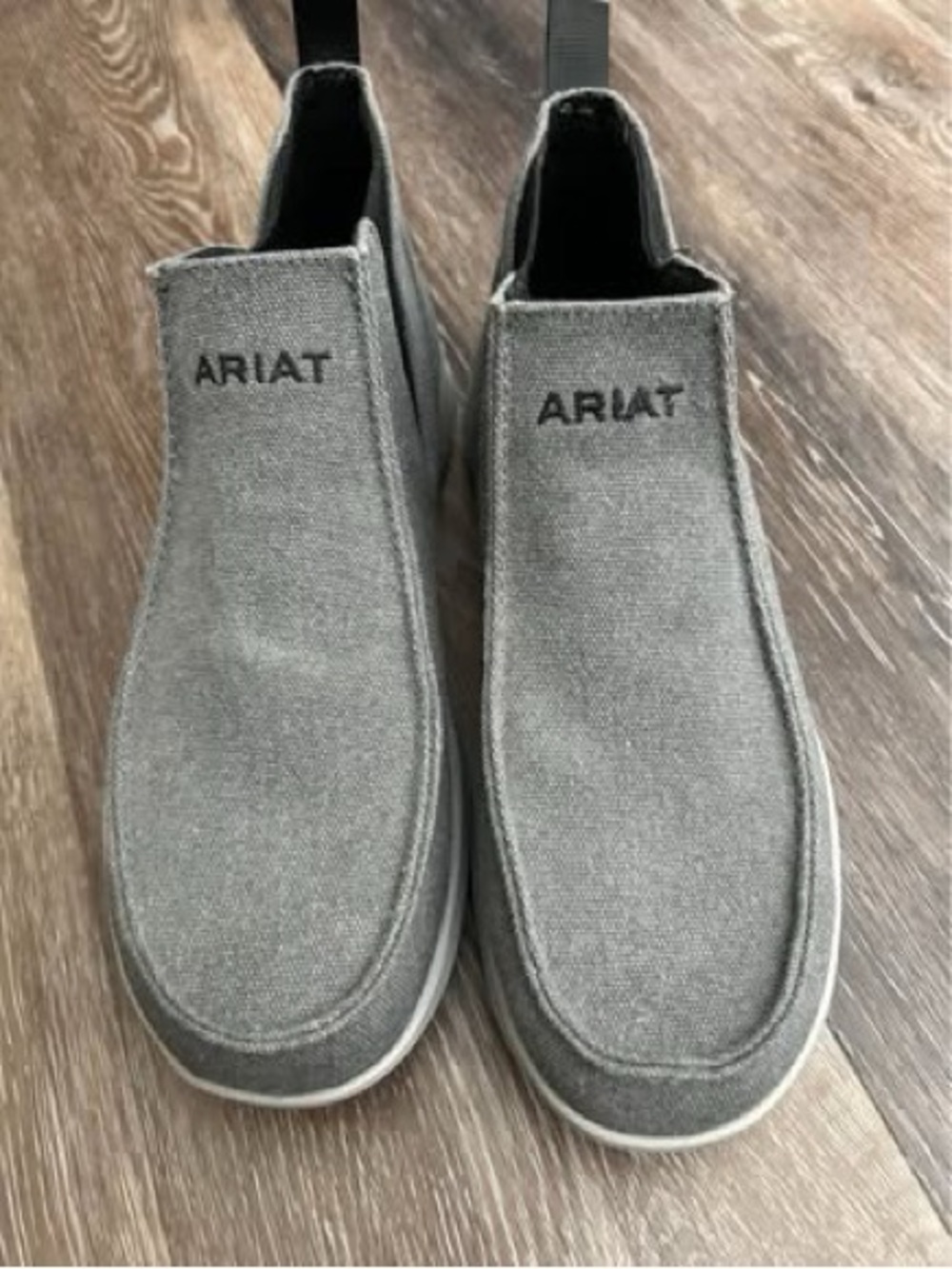 Ariat Gray Canvas Slip-On Men's Loafers